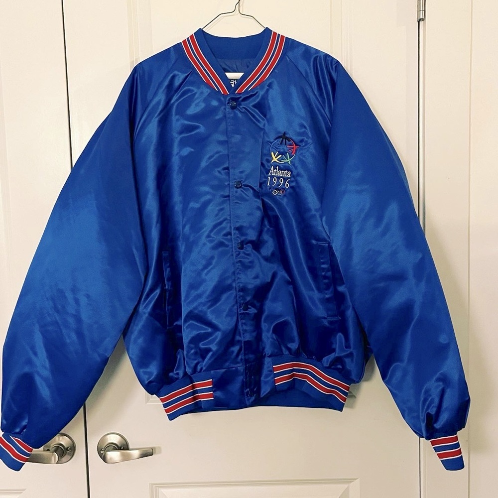 1996 Atlanta Olympics Jacket - Large Fit - Retro Vintage Blue Classic